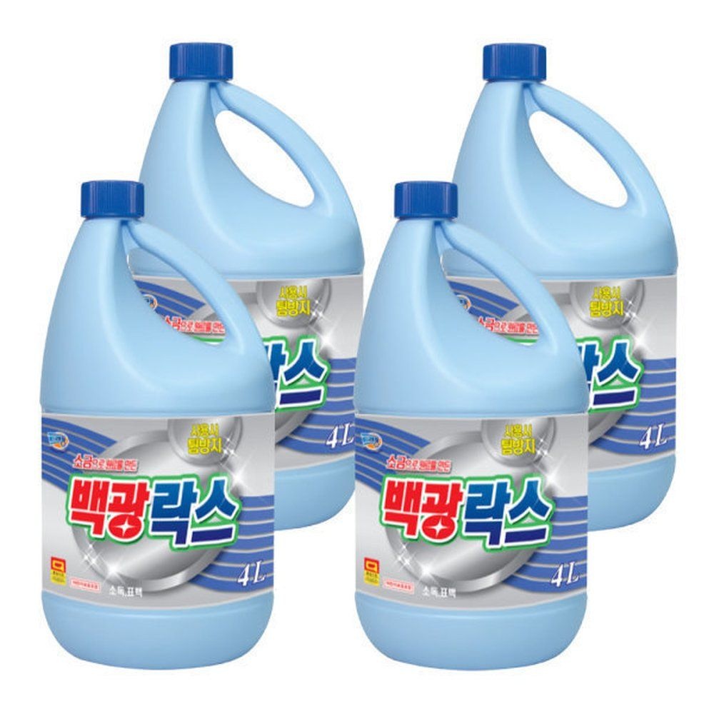 백광락스 양치습관 가성비 4리터 소독 욕실 살균 대용량 4개