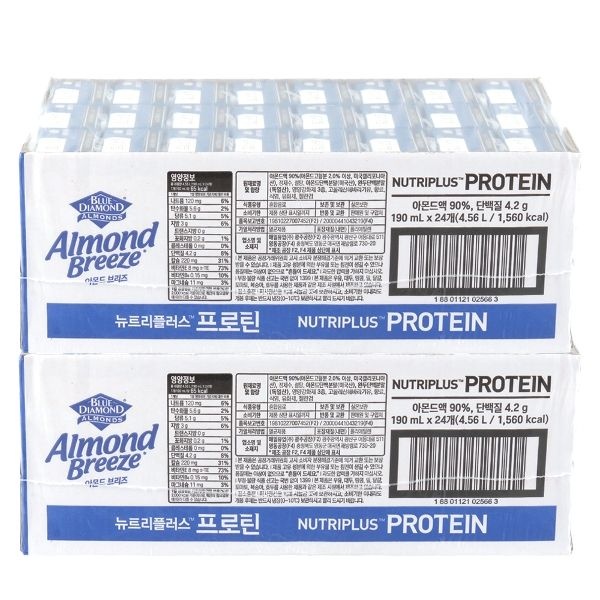 아몬드브리즈 뉴트리플러스 프로틴 190ml 48팩
