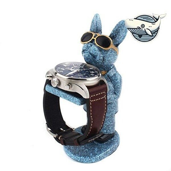 포춘독 귀여운 강아지 시계 및 안경 거치대-WFHFJEI