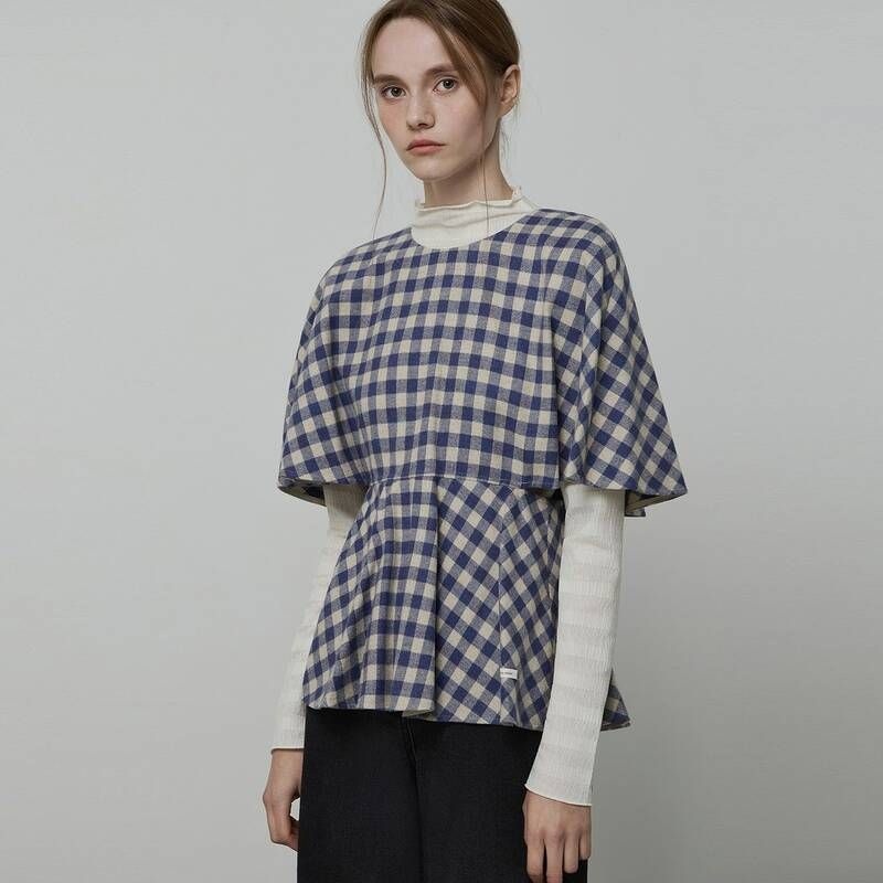 잇미샤 <매장정품> it MICHAA 잇미샤 페플럼 체크 레이어드 자켓 ITPAWJK720 1317283