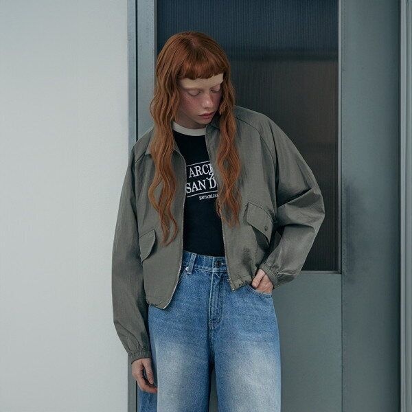 [행텐 (패플)] [행텐]행텐)여성 글로시 카라 집업 점퍼_10520-110-401-41-394_dk_DG