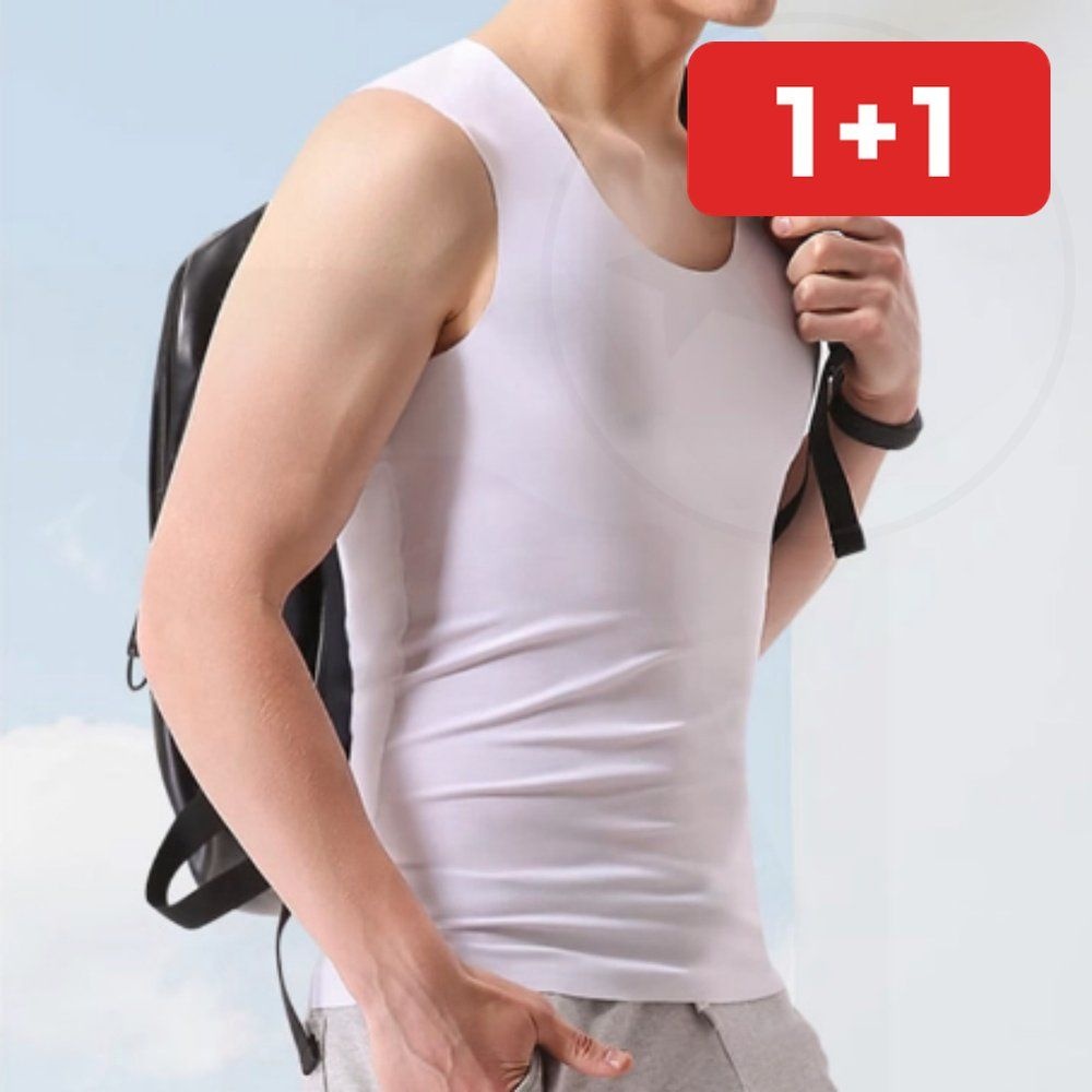 Wenzhou Textile Co., Ltd 남성 와이셔츠 이너나시 여름 운동용 꼭지커버 무봉제 런닝 1+1