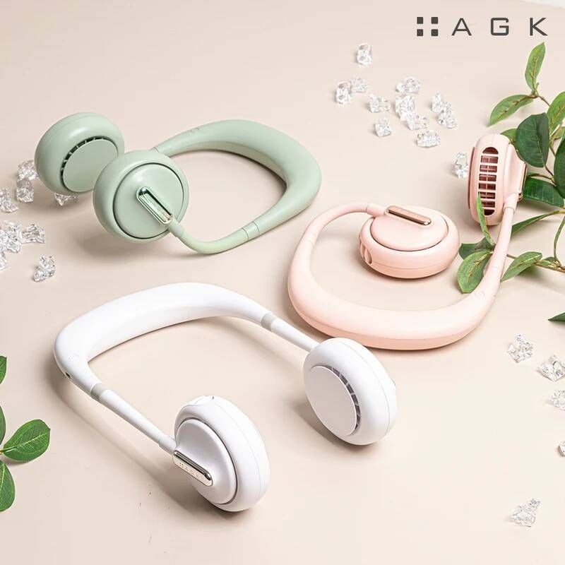 [해외] 넥 밴드 목걸이 선풍기 [K배송][AGK NORDIC] 에이지케이 아이스써클 휴대용 넥선풍기 AGK-NC200