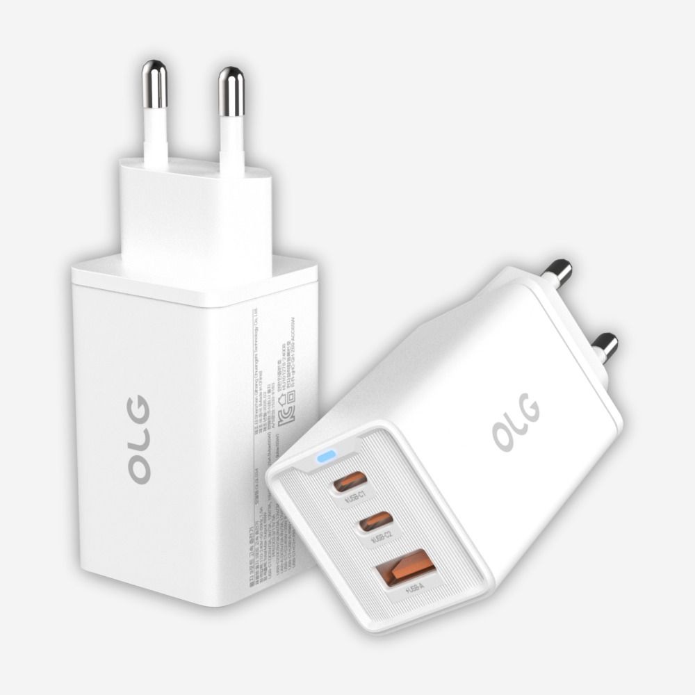 65W 초고속 멀티 충전기 PD 3포트 PPS 급속 어댑터 충전 C타입 USB 스마트폰 핸드폰 태블릿