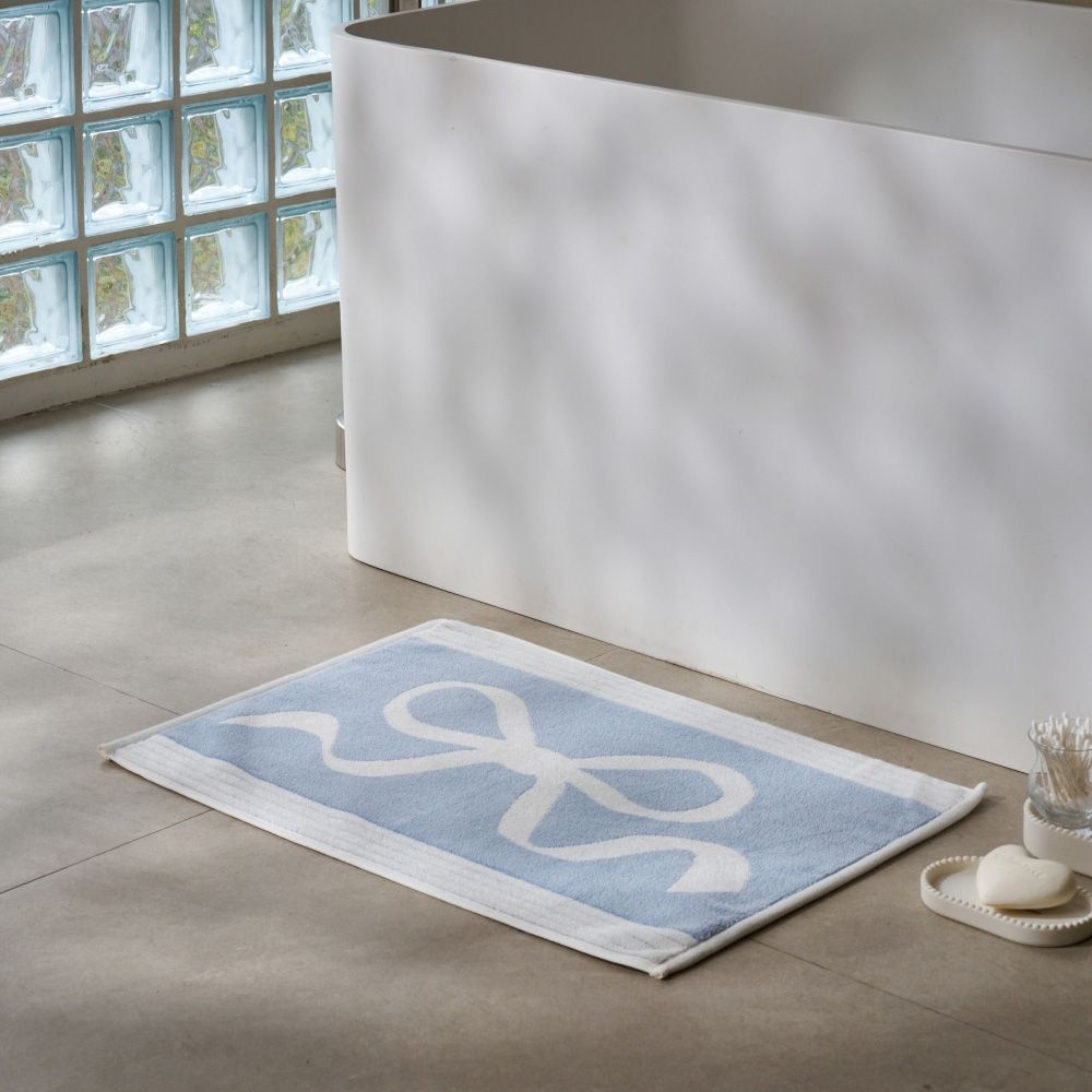 [롯데백화점] 모던하우스 라피니라 리본 타월발매트 BLUE 45X65cm _NANTONG_BG9925012 LE1220942897