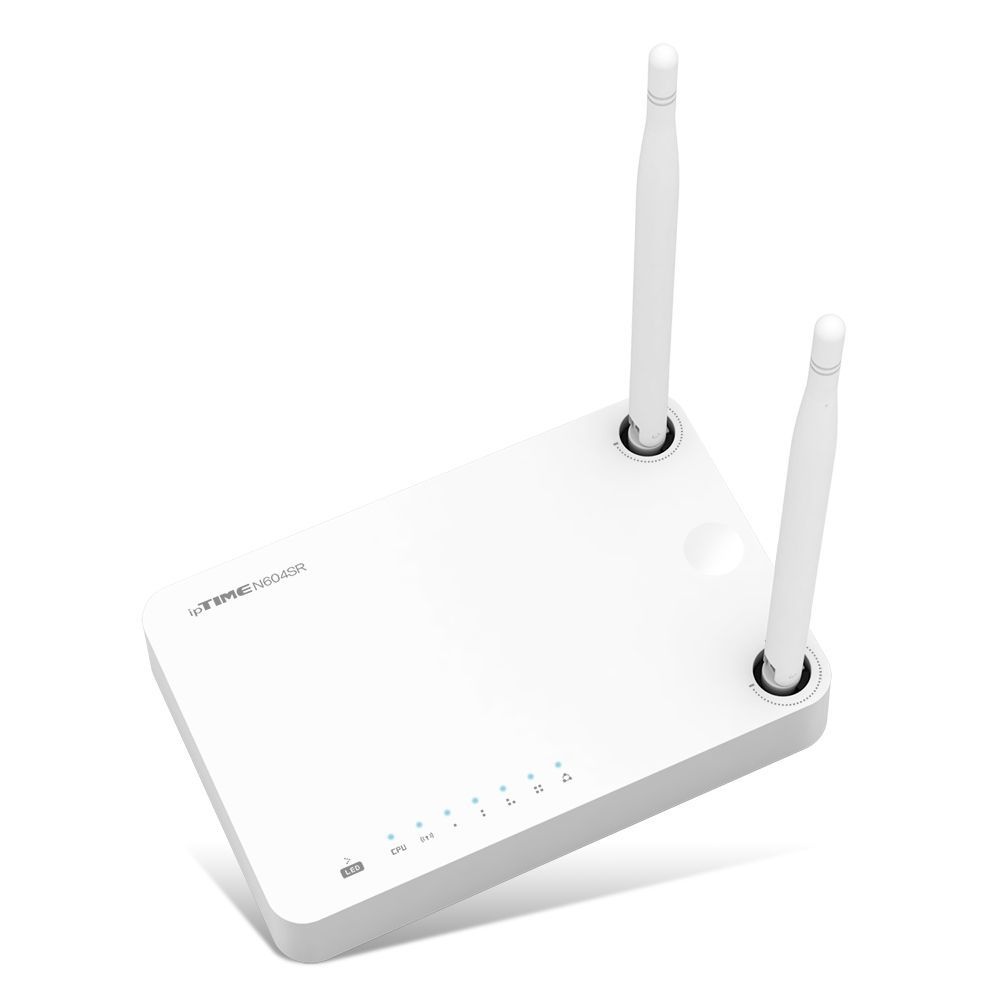 아이피타임 1st IPTIME N604SR 유무선 공유기 저전압 저발열 간결한 LED 라이트닝 무선 300Mbps 급