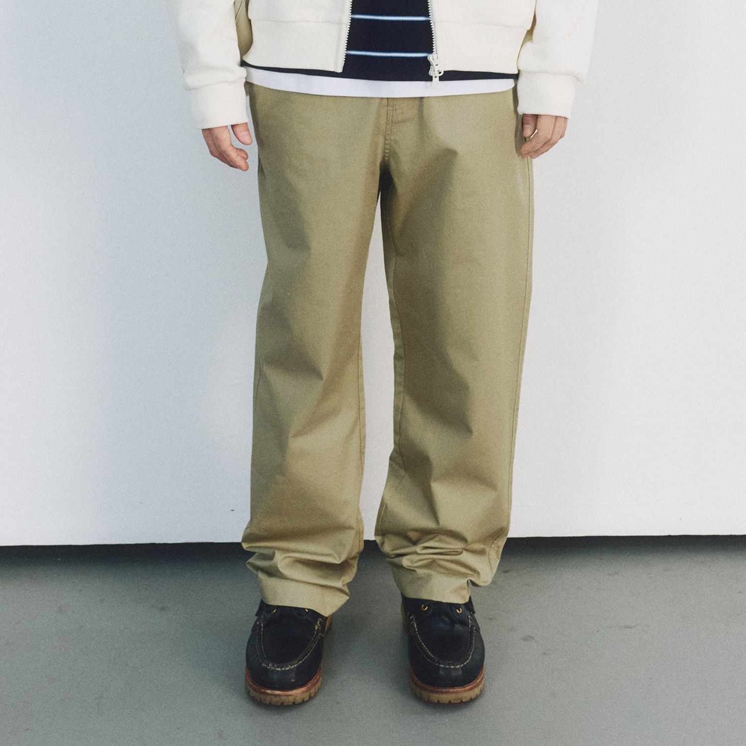 [롯데백화점] 캉골 코튼 스트레이트 팬츠 4568 베이지 KSECPT45680 LE1221400765