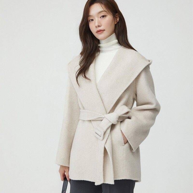 플라스틱아일랜드 <매장정품> PLASTIC ISLAND 플라스틱 아일랜드 알파카블렌디드 핸드메이드 후드 자켓 PR4HJ062 1306108