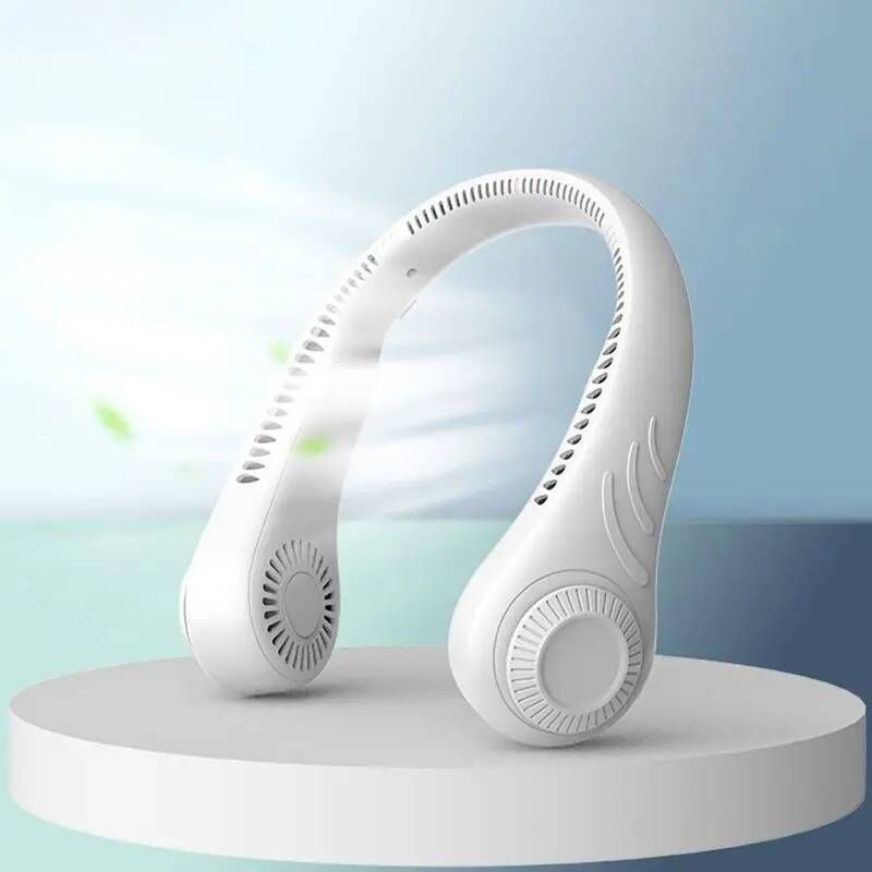 [해외] 넥 밴드 목걸이 선풍기 [kc인증 받은 안전한 선풍기] 목에 거는 시원한 넥풍기 휴대용 빅팬V3