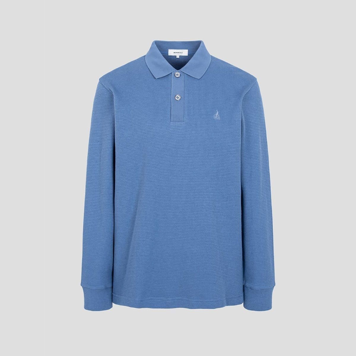 빈폴 빈폴 캐시미어 혼방 니트라이크 칼라넥 티셔츠 블루 BC4941C32P OZE711