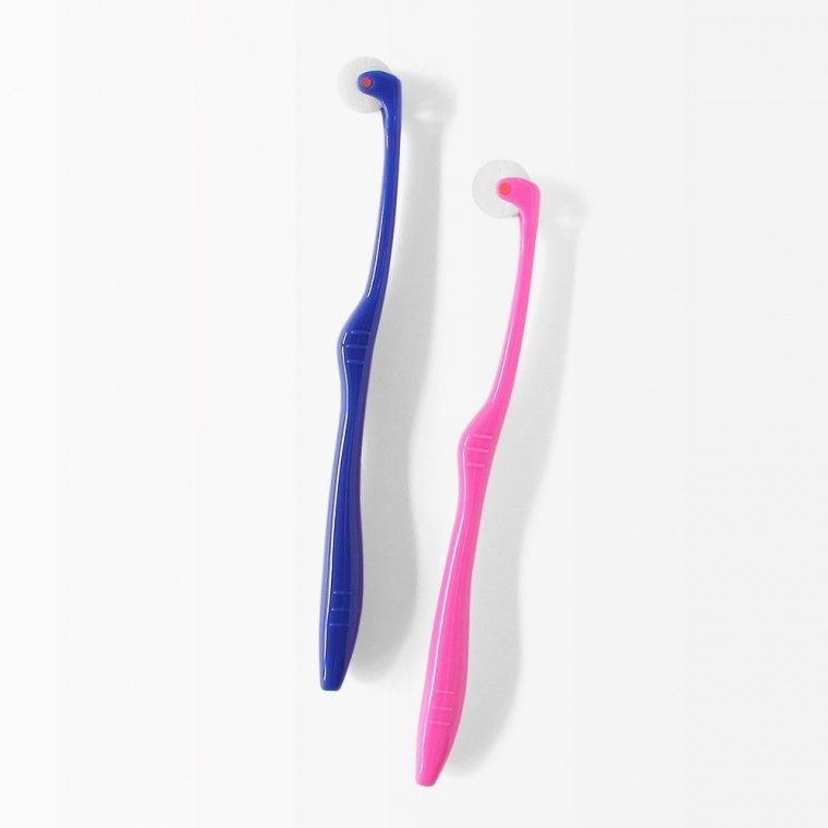 크룬 칫솔 둥근 크룬 제품 칫솔모 초미세모 기본형 0.075mm 일본특허