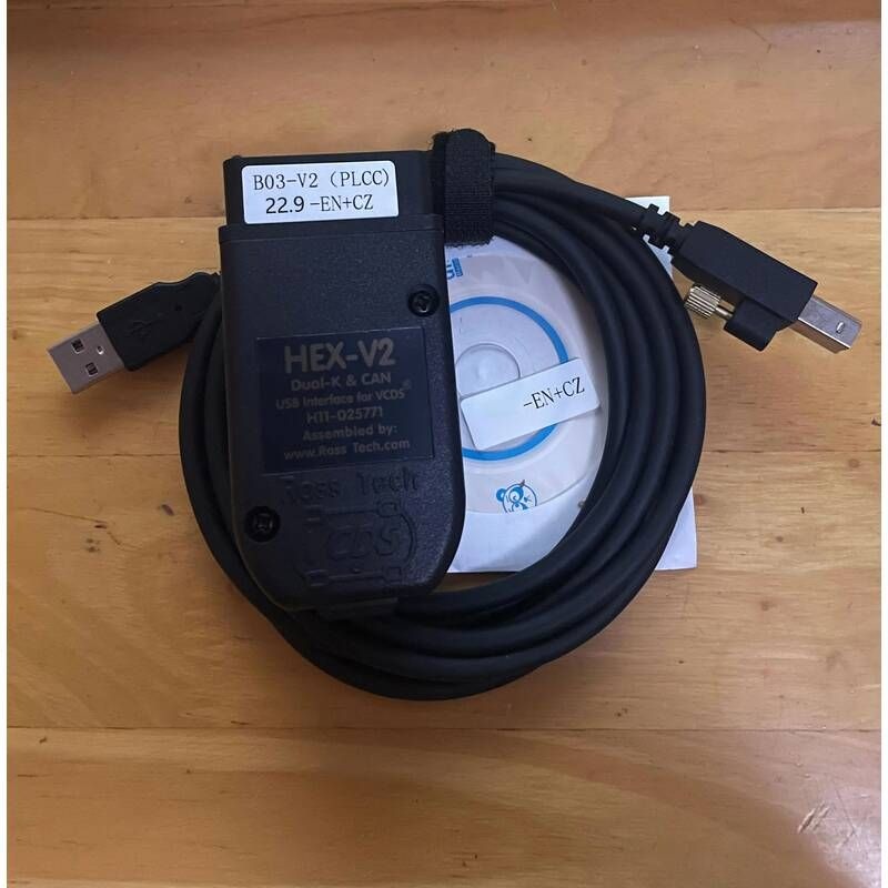 UnKnown [해외] 자동차 스캐너 차량 점검기 진단기 VCDS VagCom-폭스바겐 Aodi vcds 용 22.9 Hex Can USB VAGCOM 영어 이탈리아어 독일어 폴란