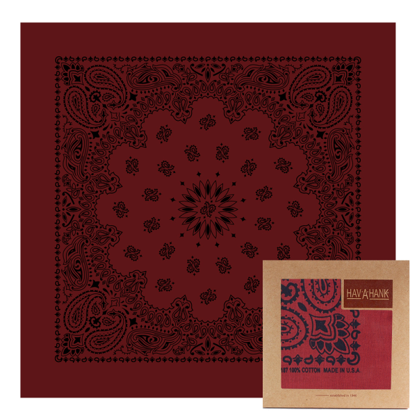 하바행크(HAV-A-HANK) [패션플러스][하바행크]하바행크 컨템포러리 페이슬리 [버건디]