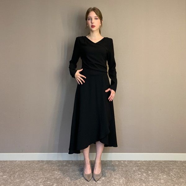 [롯데백화점] 파슨스 [정상가 159000원] Ssum Dress_Black [PW2Q9OP01] LE1220058642