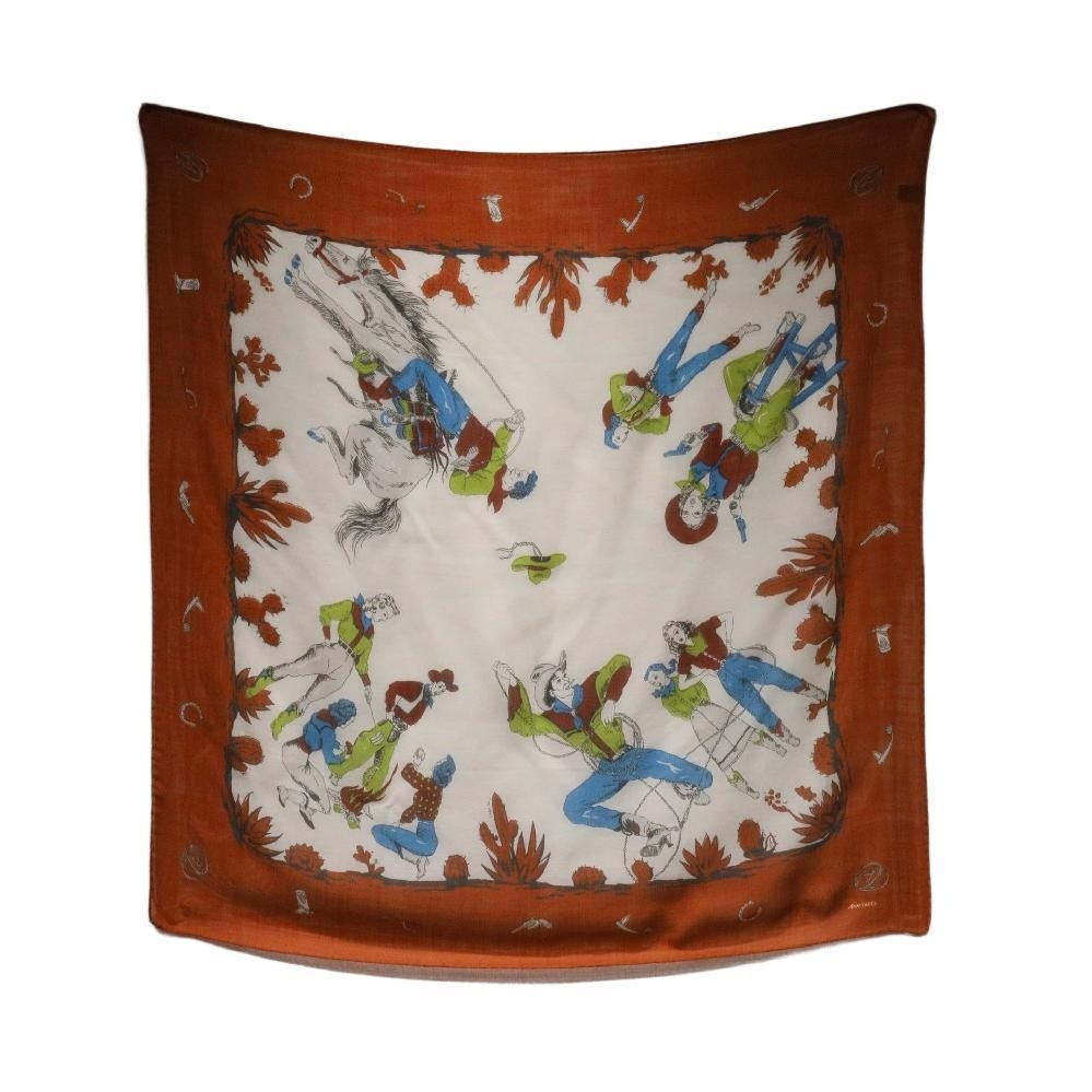 아나토미카 [해외] 아나토미카 스퀘어 스카프 웨스턴 카우보이 카우걸 울실크 혼방 이탈리아제