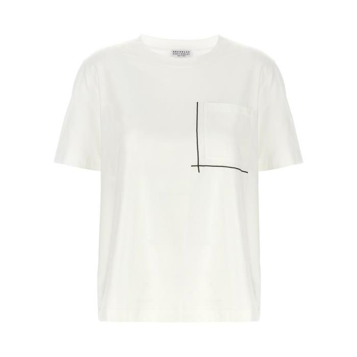 브루넬로 쿠치넬리 브루넬로 쿠치넬리 26 SS 브루넬로 쿠치넬리 엠벨리쉬드 크루넥 티셔츠 C6159 M0T81HA800