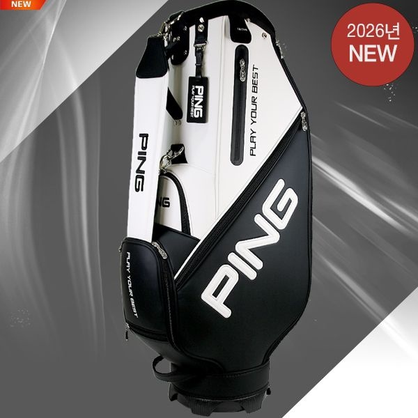 (PING) 2026년 NEW 핑 스포티 GX (Sporty GX) 캐디백(화이트블랙)