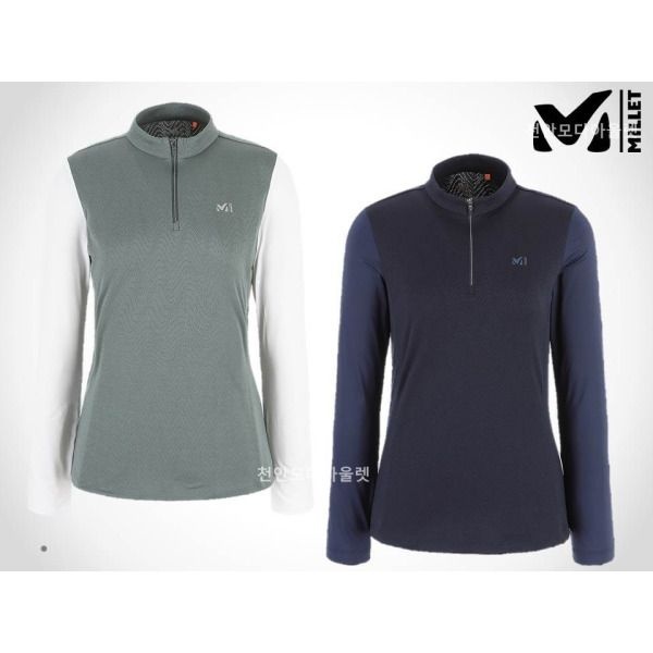 상세페이지 참조 밀레 [밀레] 매장 勸 초특가할인! 아웃도어 여성(2컬러) 기능성 샤모니 집업 티셔츠 MXRST702CHYA_CA