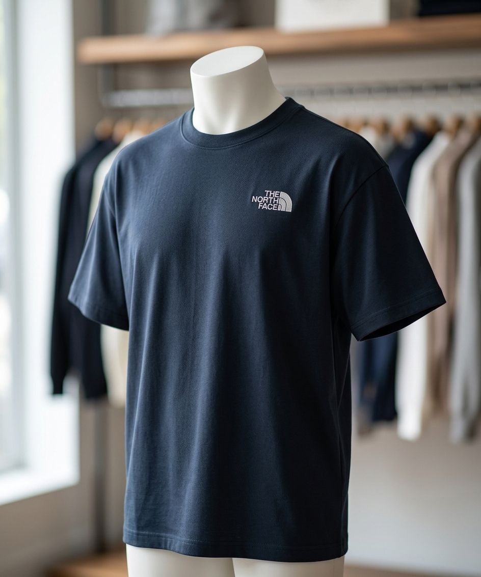 노스페이스 NT7UR27J 화이트라벨 대시 반팔 라운드티BLACK L7K3