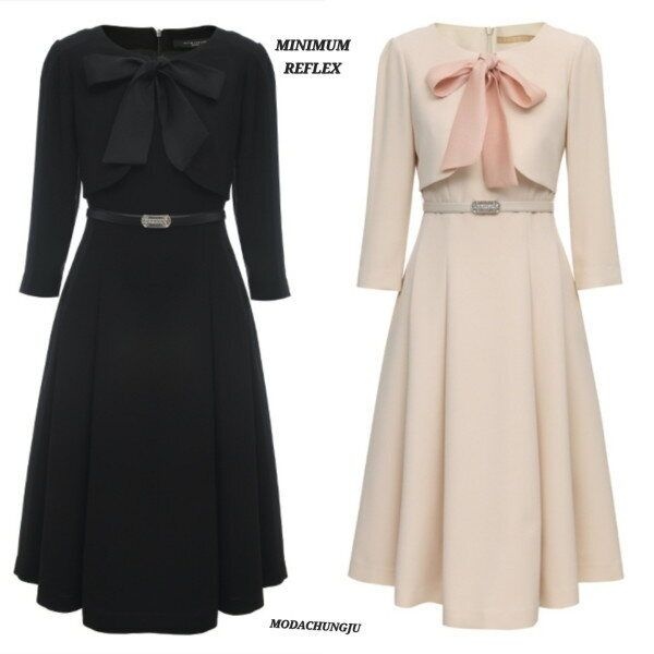 [미니멈 (패플)] [미니멈]MD 리본 플레어 원피스 MD MMYCAWO7030_CJ