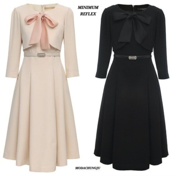 [미니멈 (패플)] [미니멈]MD 리본 플레어 원피스 MD MYCAWO7030_CJ