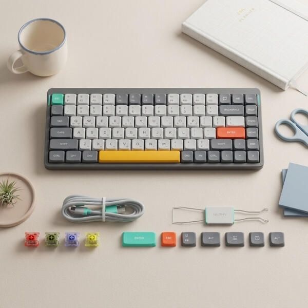 아트박스/누피 누피 Air75 V2 무선 기계식 키보드 저소음 적축