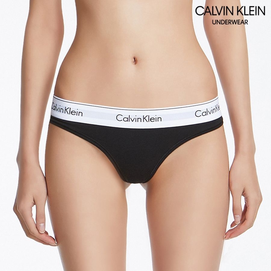 [롯데백화점] 캘빈클라인 언더웨어 모던 코튼 T팬티 F3786D-001 LE1221403451