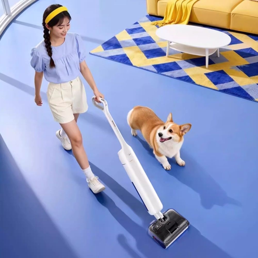 [해외] MIDEA 무선 물걸레 청소기 핸드 가정용 자동세척 고양이털 S20