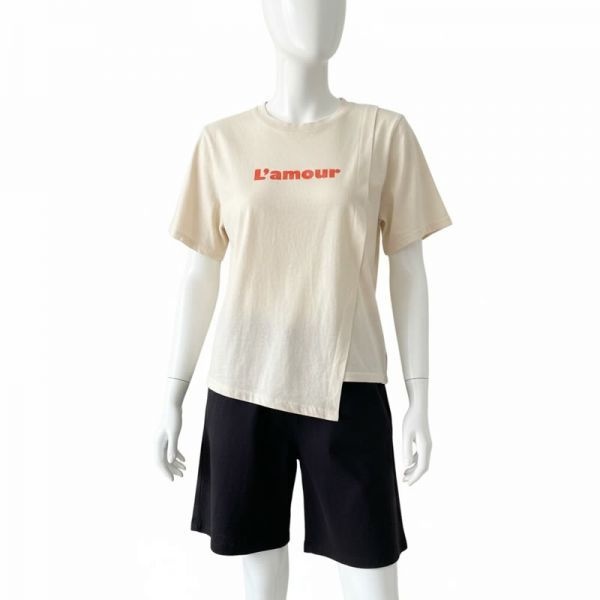 브이와이 브이와이 VY 여성 여름 데일리 반팔 티셔츠 여자 기본 WT31097