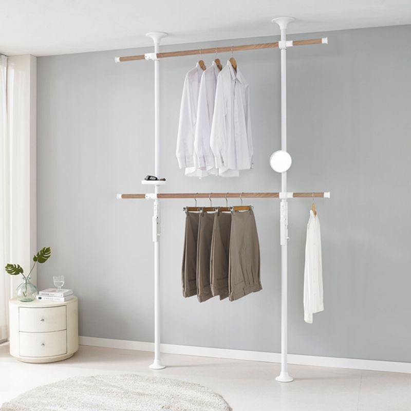 왕자NHC㈜ 왕자행거 왕자 프리미엄 레버킹2단행거_1027-2_eTV[35809736]