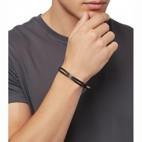 MUST IT_ V로고 가죽 브레이슬릿 (3Y0J0Q94 KXG HYM3Y2J0Q94 HYM)