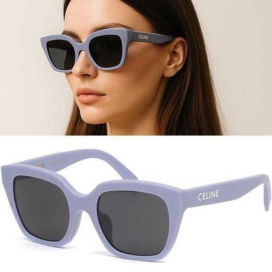 MUST IT_ 모노크롬 03 선글라스 CL40198F 78A 명품 패션 라일락 스퀘어 뿔테 아시안핏