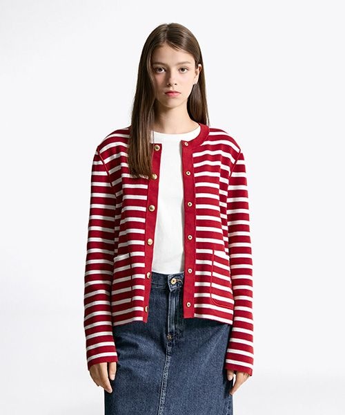 <매장정품> TOMMY HILFIGER 타미힐피거 리버시블 저지 가디건 (T22F7KCD051WT20E5) T22F7KCD051WT20E5 1272569