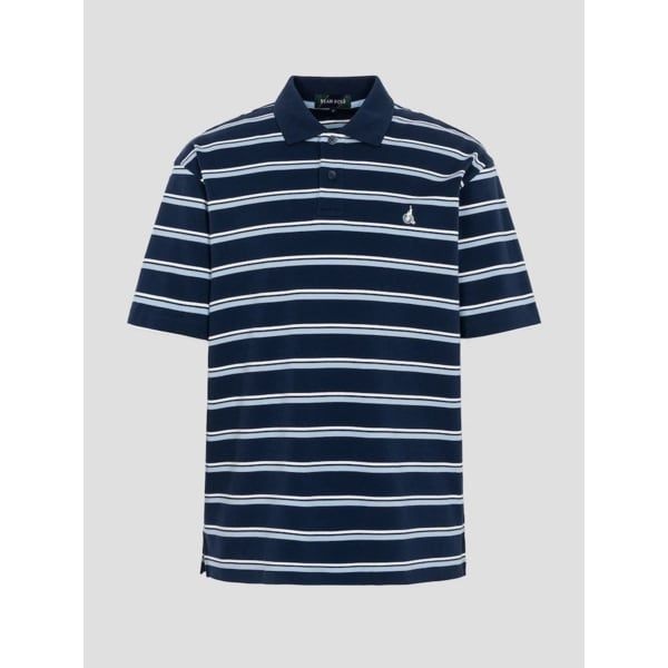 빈폴 빈폴 26SS 클럽 스트라이프 칼라넥 티셔츠 - 네이비BC6242C32R KIZ032