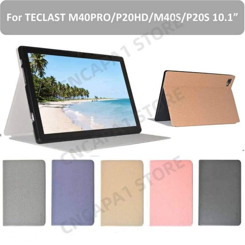 [해외] 태블릿 키보드 케이스 파우치 거치대 폴리오 PU 커버 Teclast M40 Pro M40S 10.1 인치 PC 접이식 스탠드 P20S P20HD 소프트 TPU