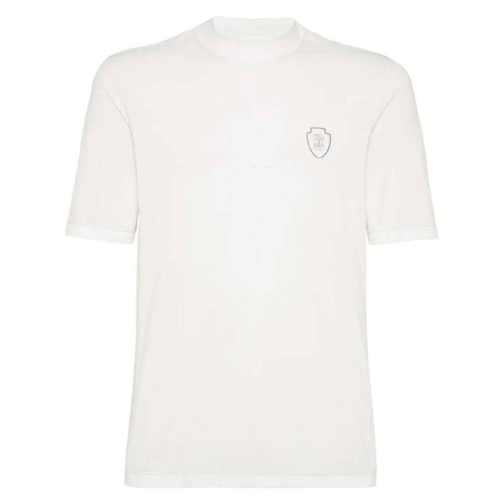 브루넬로 쿠치넬리 브루넬로 쿠치넬리 로고 아플리케 티셔츠 MW8641310FC159 TP442563405