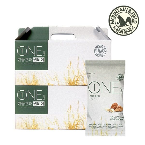 [산과들에] 하루견과 원데이라이트 20봉세트x2