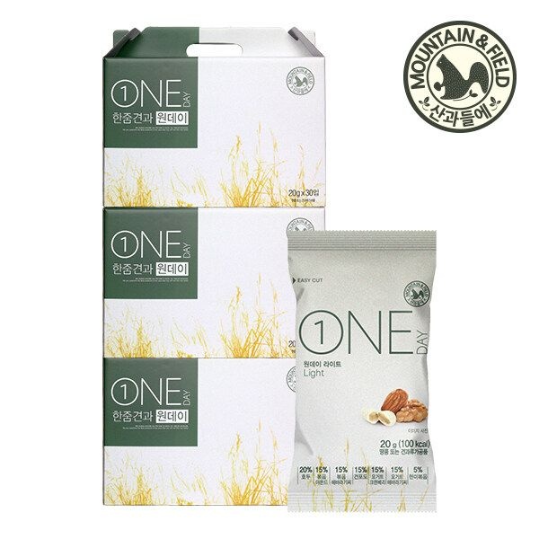 [산과들에] 하루견과 원데이라이트 30세트x3 [총90봉]