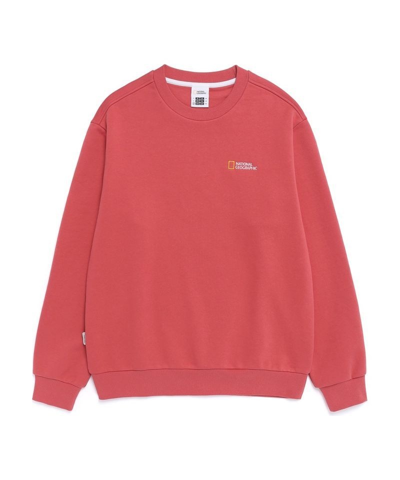 NATIONALGEOGRAPHIC 내셔널지오그래픽 NATIONALGEOGRAPHIC N261USW910 폴하스 스몰로고 맨투맨 ROSE KBZ889