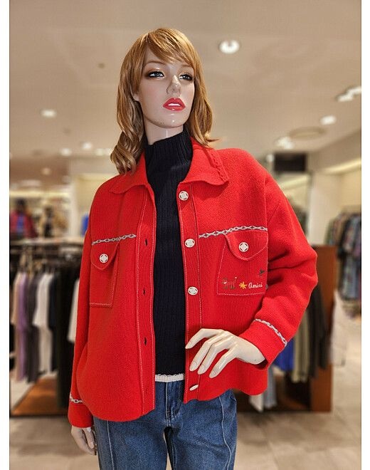 베네통 스티치 셔츠형가디건 BAKC71361 503195