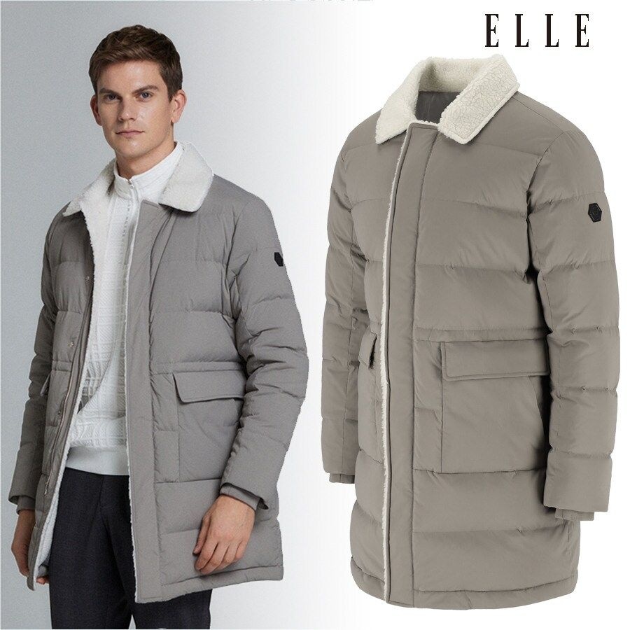 옷깃 플리스 긴기장 다운 점퍼 (남) 6I72006-105CJ