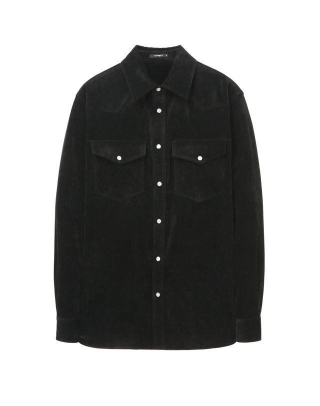 LF 알레그리 [24FW] [클리어런스]블랙《Two Tone Coduroy》레귤러핏 웨스턴 셔츠 ARSH4D001BK