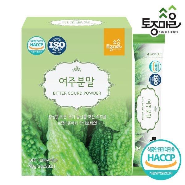 [토종마을]HACCP인증 국산 여주분말 30스틱 (3gx30포)