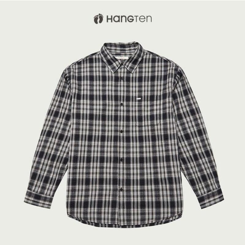 셀러허브 행텐 남성오버핏체크셔츠 10530-020-602-25E-SH1192108