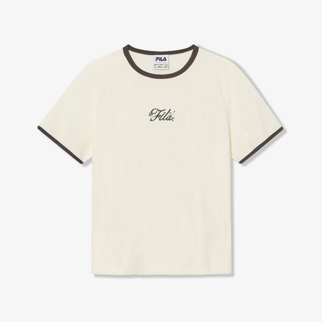 [롯데백화점] 휠라 Coldwave+ 링거 변형로고 반팔티 FS262RS01F005175 LE1221400170