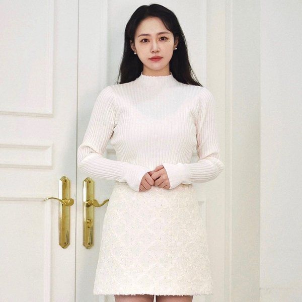 잇미샤 <매장정품> it MICHAA 잇미샤 [24 FW] 플라워 트위드 스커트 ITOCZSK960 1333668