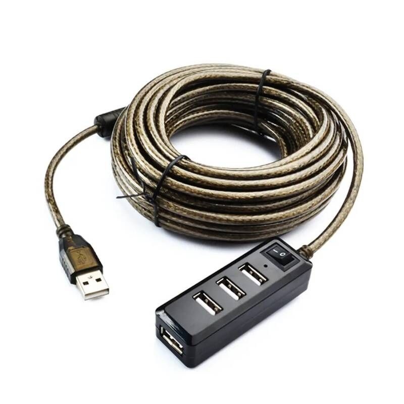 [해외] 노트북 멀티포트 C타입 USB 2.0 허브 데이터 확장 케이블 프로 아이맥 PC 플래시 드라이브와 호환 5V 전원 어댑터 포