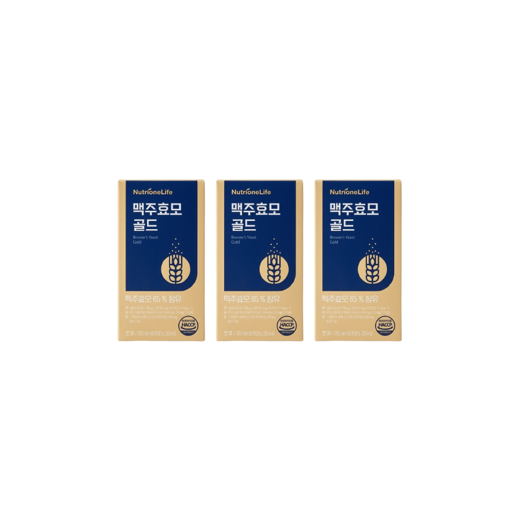 뉴트리원라이프 뉴트리원 맥주효모 골드 단백질 비오틴 90정 3개