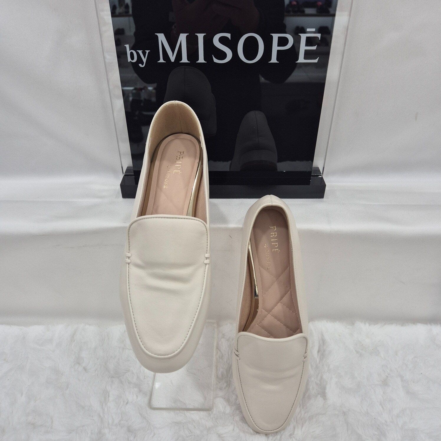 By미소페 여성 베이직 클래식 로퍼 112HH419TT003 IVORY 2JJ