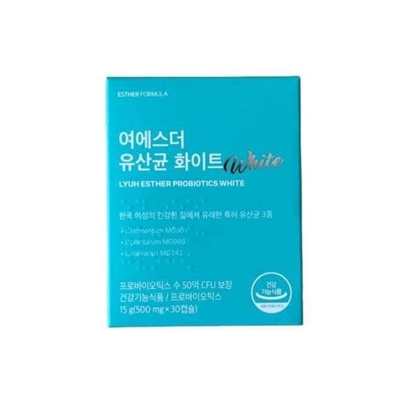 UnKnown 에스더포뮬러 여에스더 유산균 화이트 여성 500mg X 30캡슐 1개 /SJ 552758